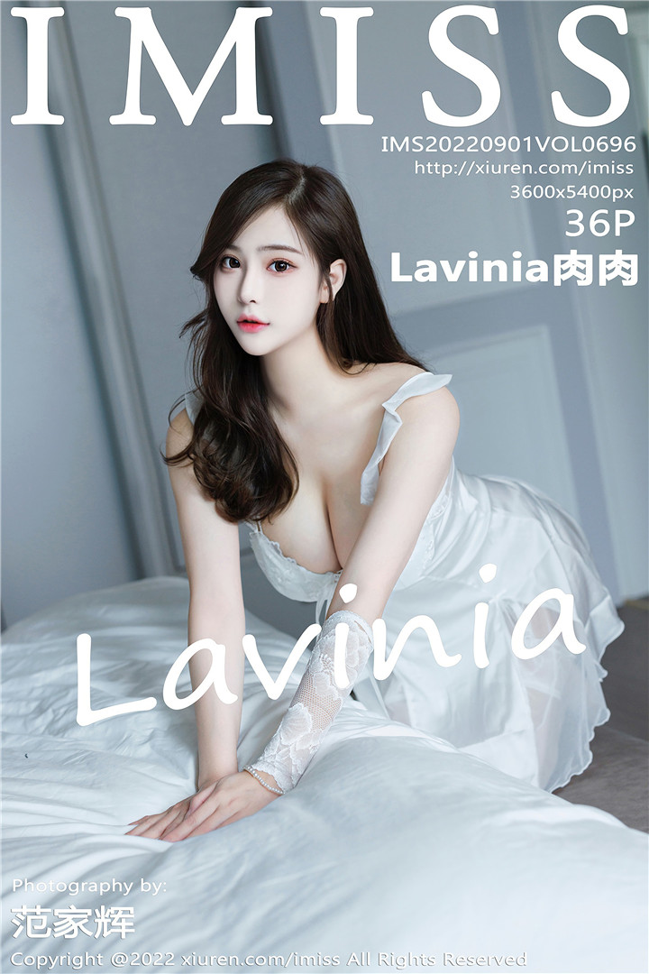 [IMISS爱蜜社] 2022.09.01 VOL.696 Lavinia肉肉 性感白色睡裙搭配性感白色丝袜[36+1P]